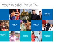 Globecast WorldTV home page design